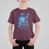 Dead Pancreas Society T Shirt For Kid Funny Diabetes Awareness Insulin T1D Support - Wonder Print Shop