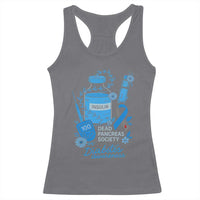 Dead Pancreas Society Racerback Tank Top Funny Diabetes Awareness Insulin T1D Support - Wonder Print Shop