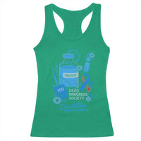 Dead Pancreas Society Racerback Tank Top Funny Diabetes Awareness Insulin T1D Support - Wonder Print Shop