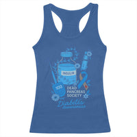 Dead Pancreas Society Racerback Tank Top Funny Diabetes Awareness Insulin T1D Support - Wonder Print Shop