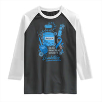 Dead Pancreas Society Raglan Shirt Funny Diabetes Awareness Insulin T1D Support - Wonder Print Shop