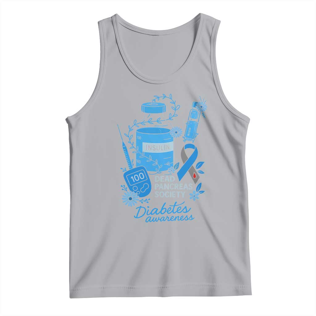 Dead Pancreas Society Tank Top Funny Diabetes Awareness Insulin T1D Support - Wonder Print Shop