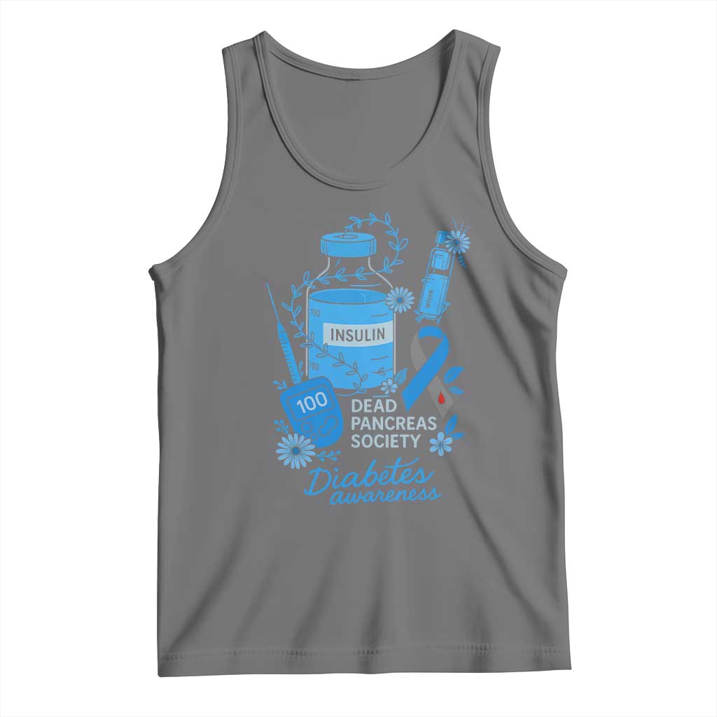 Dead Pancreas Society Tank Top Funny Diabetes Awareness Insulin T1D Support - Wonder Print Shop