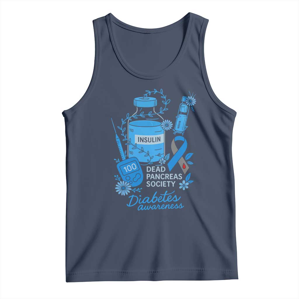Dead Pancreas Society Tank Top Funny Diabetes Awareness Insulin T1D Support - Wonder Print Shop