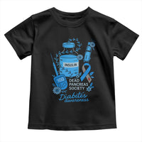 Dead Pancreas Society Toddler T Shirt Funny Diabetes Awareness Insulin T1D Support - Wonder Print Shop