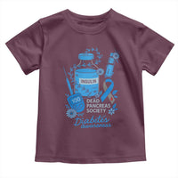 Dead Pancreas Society Toddler T Shirt Funny Diabetes Awareness Insulin T1D Support - Wonder Print Shop