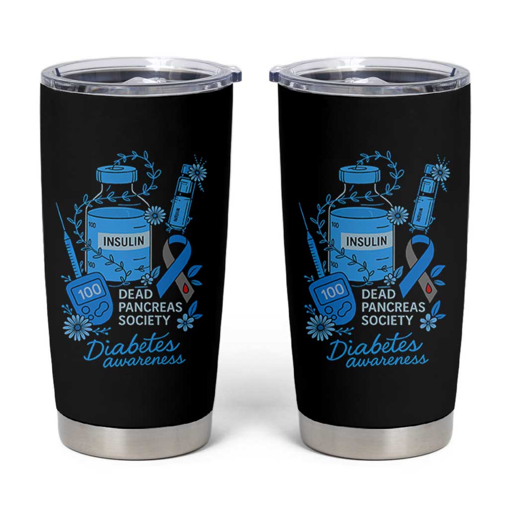Dead Pancreas Society Tumbler Cup Funny Diabetes Awareness Insulin T1D Support - Wonder Print Shop