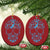 Diabetes Awareness Skull Christmas Ornament Blue Ribbon T1D Support Sugar Skull - Wonder Print Shop
