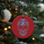 Diabetes Awareness Skull Christmas Ornament Blue Ribbon T1D Support Sugar Skull - Wonder Print Shop