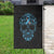 Diabetes Awareness Skull Garden Flag Blue Ribbon T1D Support Sugar Skull - Wonder Print Shop