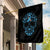 Diabetes Awareness Skull Garden Flag Blue Ribbon T1D Support Sugar Skull - Wonder Print Shop