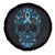 Diabetes Awareness Skull Spare Tire Cover Blue Ribbon T1D Support Sugar Skull - Wonder Print Shop