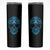 Diabetes Awareness Skull Skinny Tumbler Blue Ribbon T1D Support Sugar Skull - Wonder Print Shop
