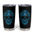 Diabetes Awareness Skull Tumbler Cup Blue Ribbon T1D Support Sugar Skull - Wonder Print Shop