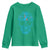 Diabetes Awareness Skull Youth Sweatshirt Blue Ribbon T1D Support Sugar Skull - Wonder Print Shop