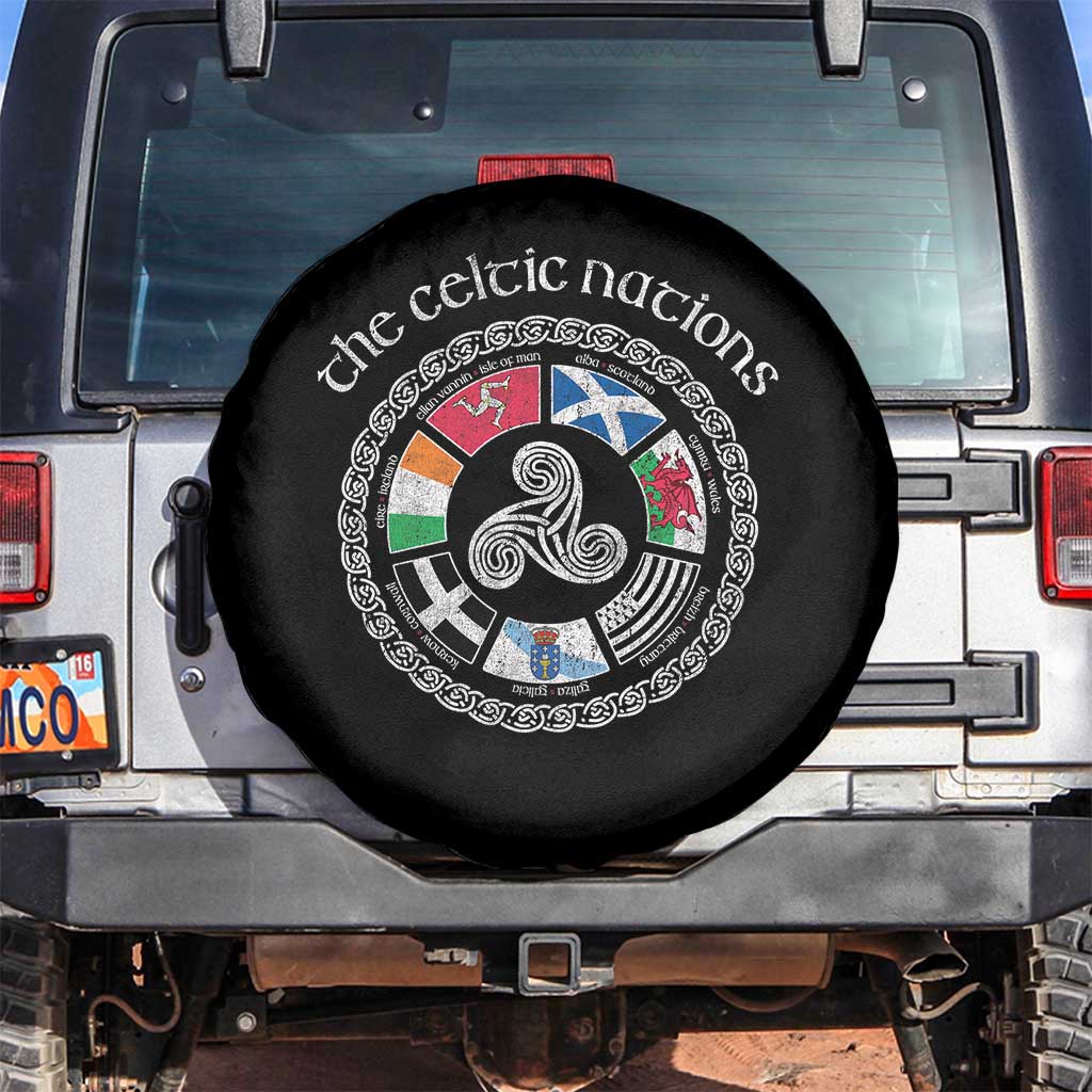 The Celtic Nations Spare Tire Cover Vintage The Seven Celtic Nations Flag