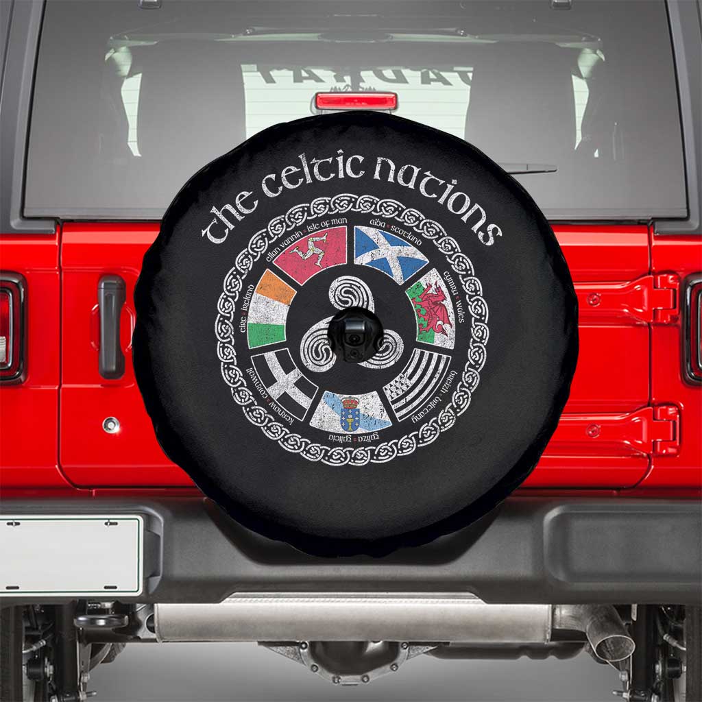 The Celtic Nations Spare Tire Cover Vintage The Seven Celtic Nations Flag
