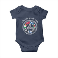 The Celtic Nations Baby Onesie Vintage The Seven Celtic Nations Flag