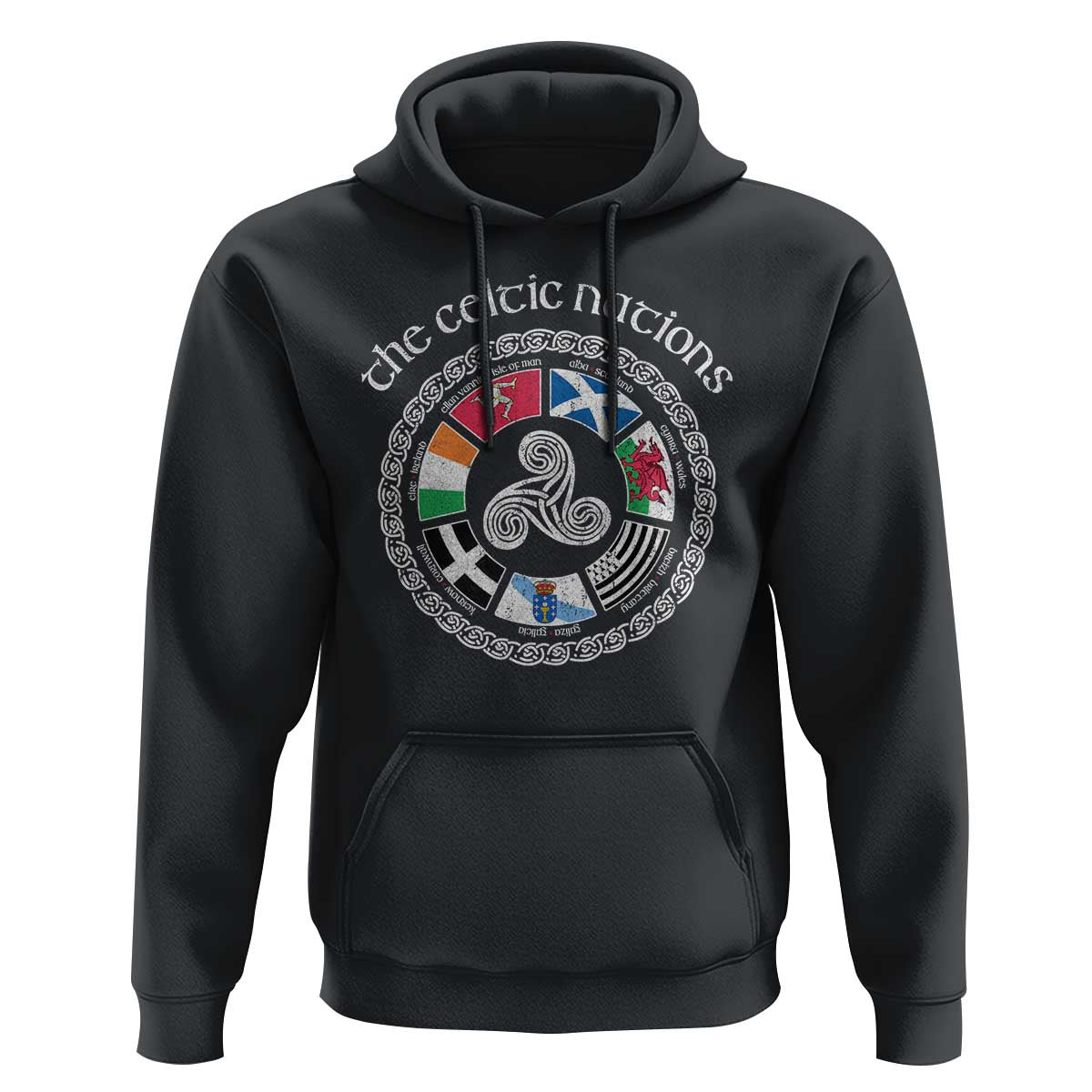 The Celtic Nations Hoodie Vintage The Seven Celtic Nations Flag