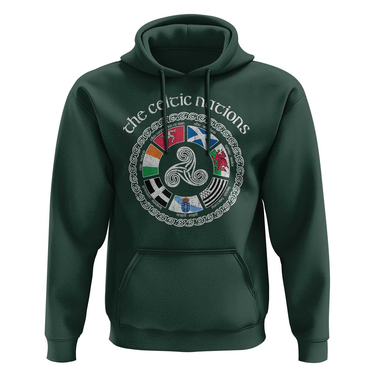 The Celtic Nations Hoodie Vintage The Seven Celtic Nations Flag