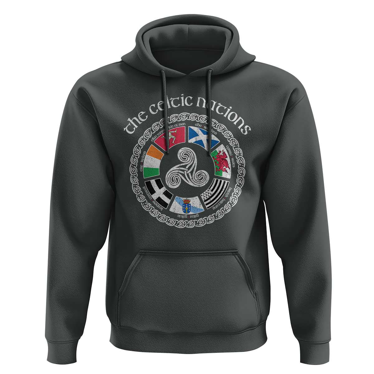 The Celtic Nations Hoodie Vintage The Seven Celtic Nations Flag