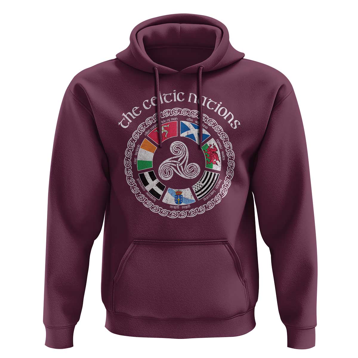 The Celtic Nations Hoodie Vintage The Seven Celtic Nations Flag