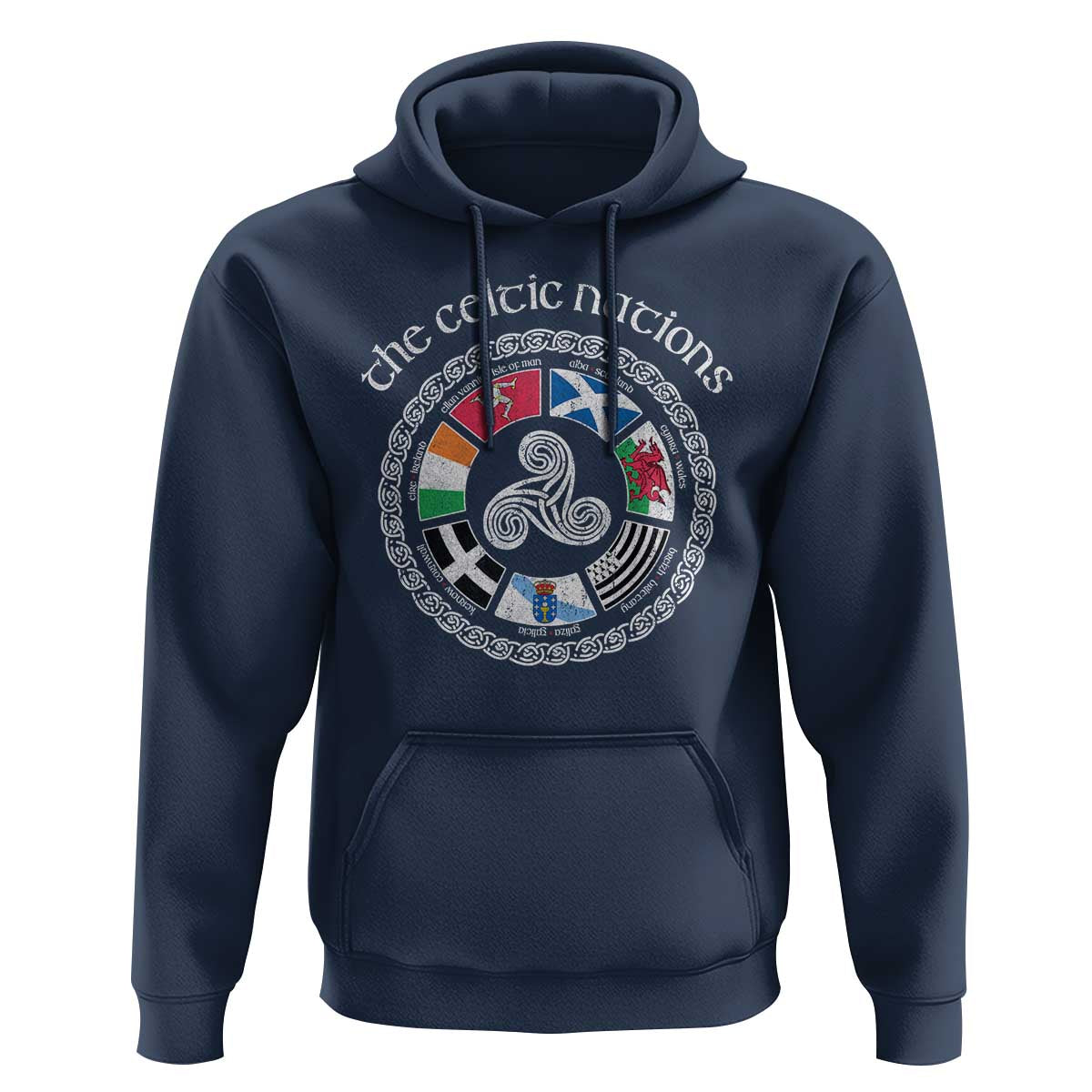 The Celtic Nations Hoodie Vintage The Seven Celtic Nations Flag