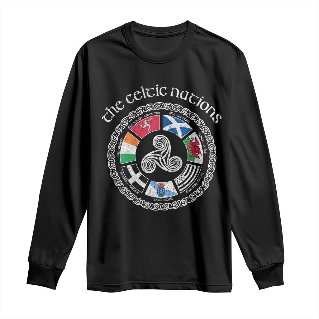 The Celtic Nations Long Sleeve Shirt Vintage The Seven Celtic Nations Flag