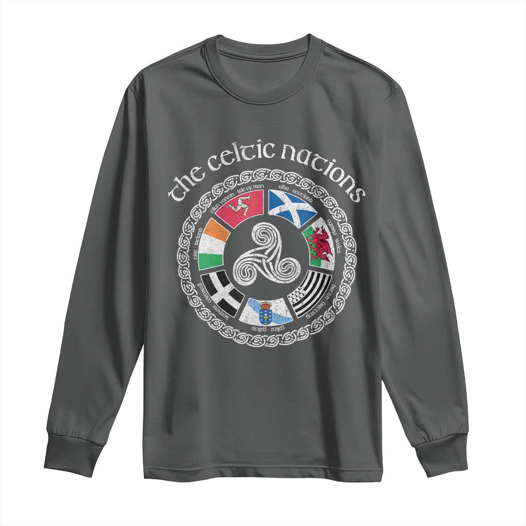 The Celtic Nations Long Sleeve Shirt Vintage The Seven Celtic Nations Flag