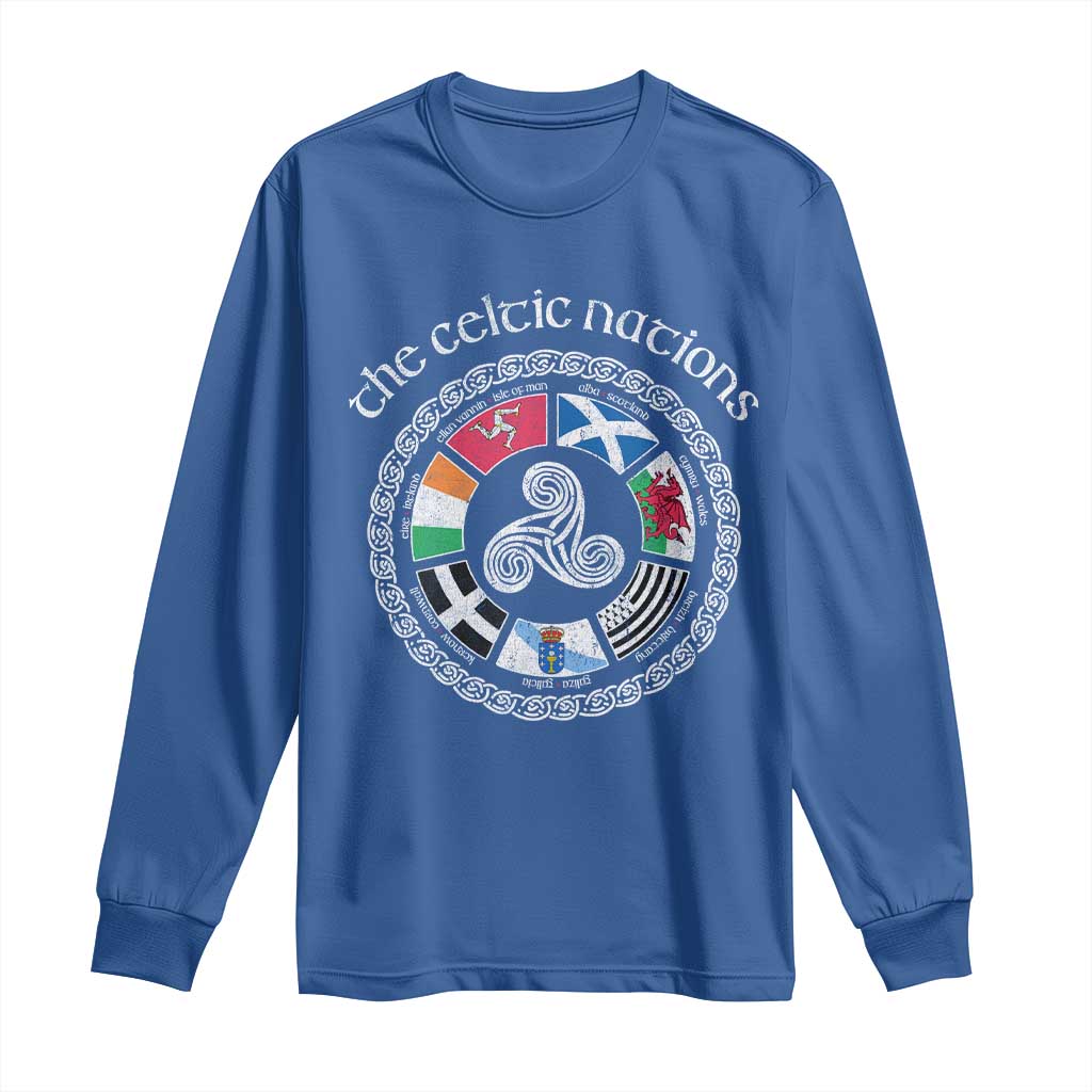 The Celtic Nations Long Sleeve Shirt Vintage The Seven Celtic Nations Flag