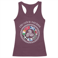 The Celtic Nations Racerback Tank Top Vintage The Seven Celtic Nations Flag