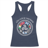 The Celtic Nations Racerback Tank Top Vintage The Seven Celtic Nations Flag