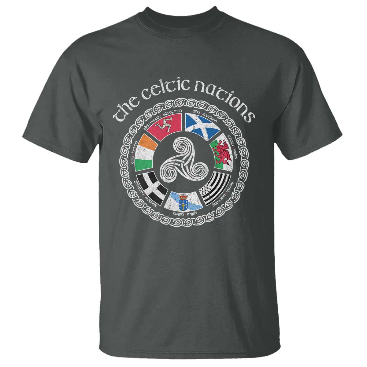 The Celtic Nations T Shirt Vintage The Seven Celtic Nations Flag