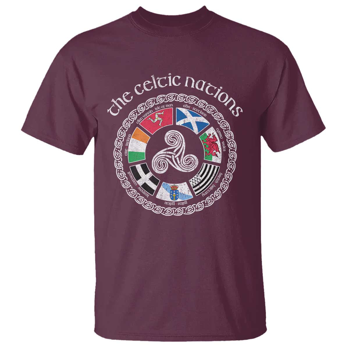 The Celtic Nations T Shirt Vintage The Seven Celtic Nations Flag