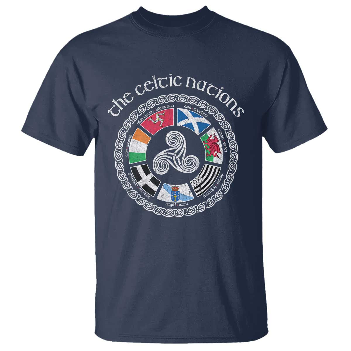 The Celtic Nations T Shirt Vintage The Seven Celtic Nations Flag