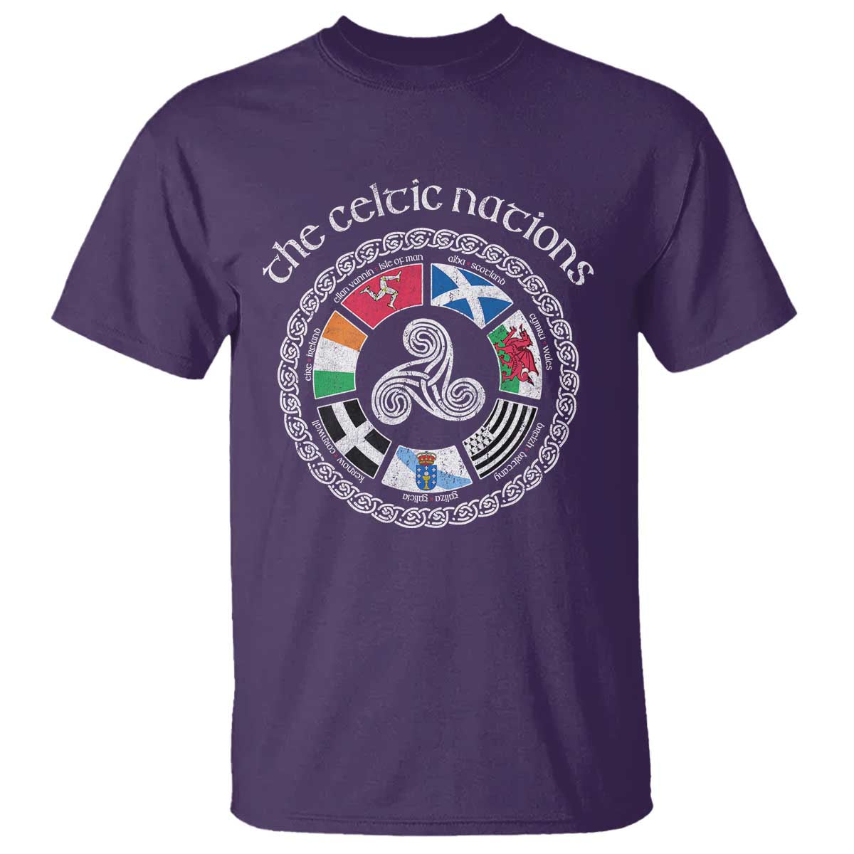 The Celtic Nations T Shirt Vintage The Seven Celtic Nations Flag