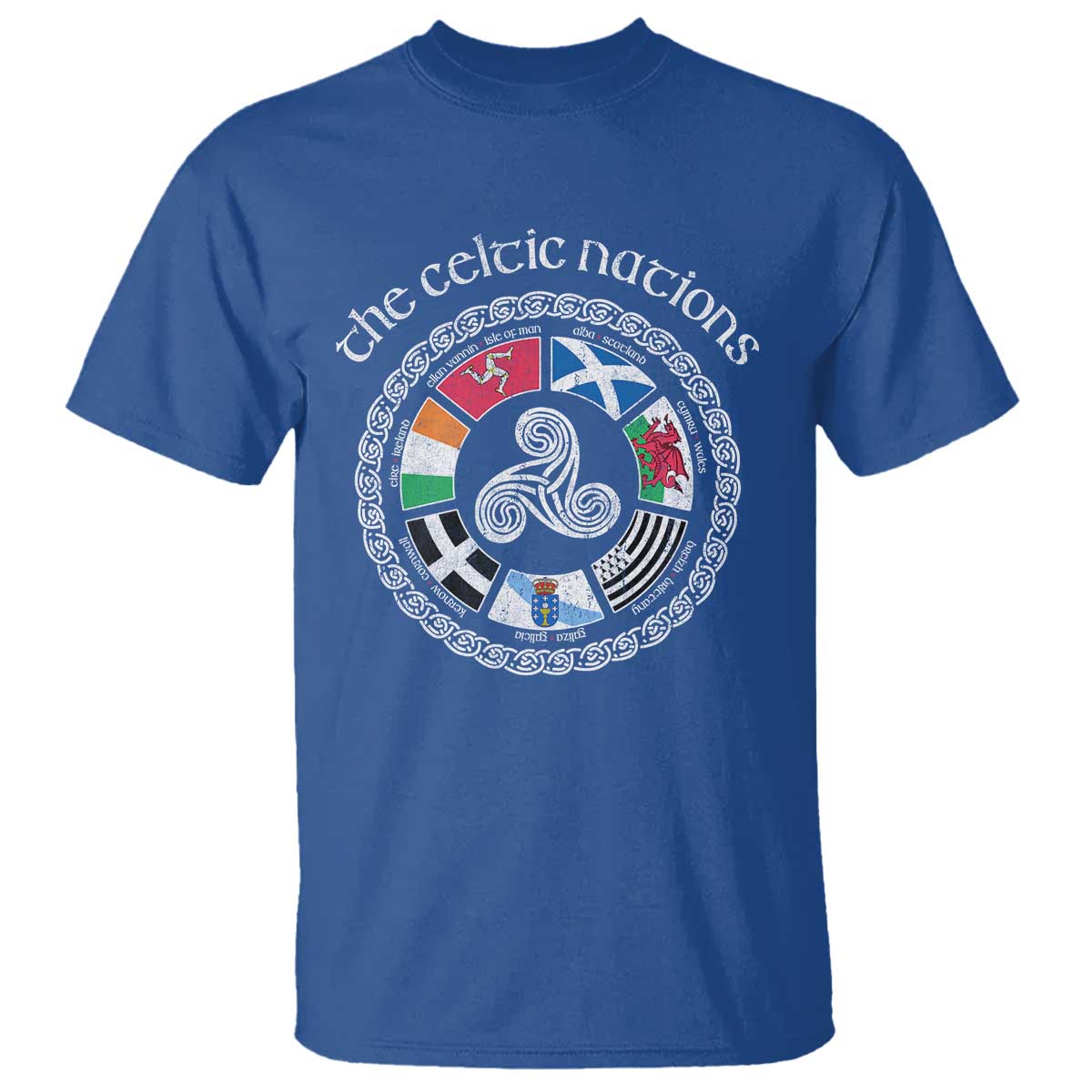 The Celtic Nations T Shirt Vintage The Seven Celtic Nations Flag