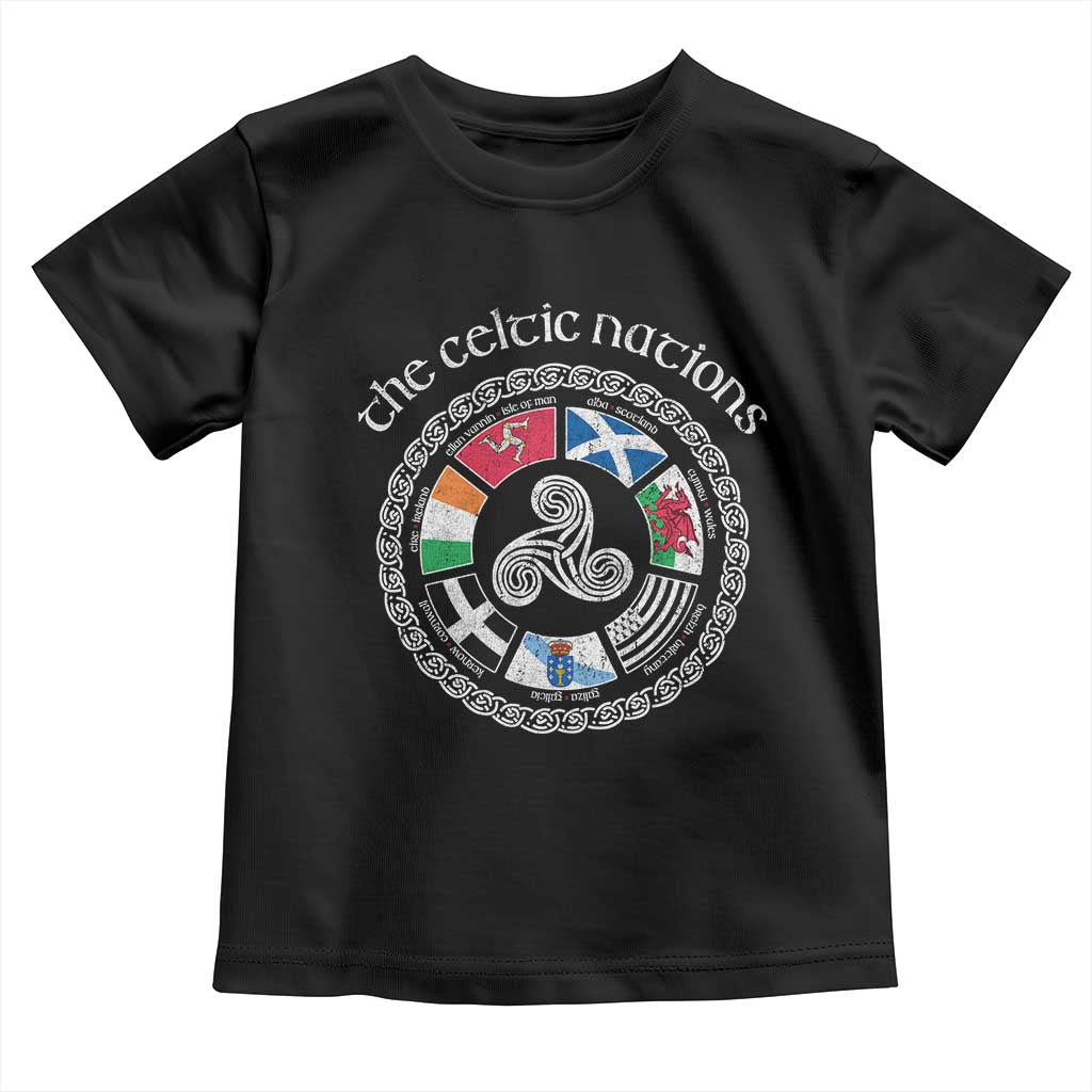 The Celtic Nations Toddler T Shirt Vintage The Seven Celtic Nations Flag
