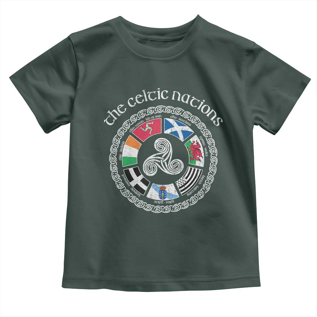 The Celtic Nations Toddler T Shirt Vintage The Seven Celtic Nations Flag