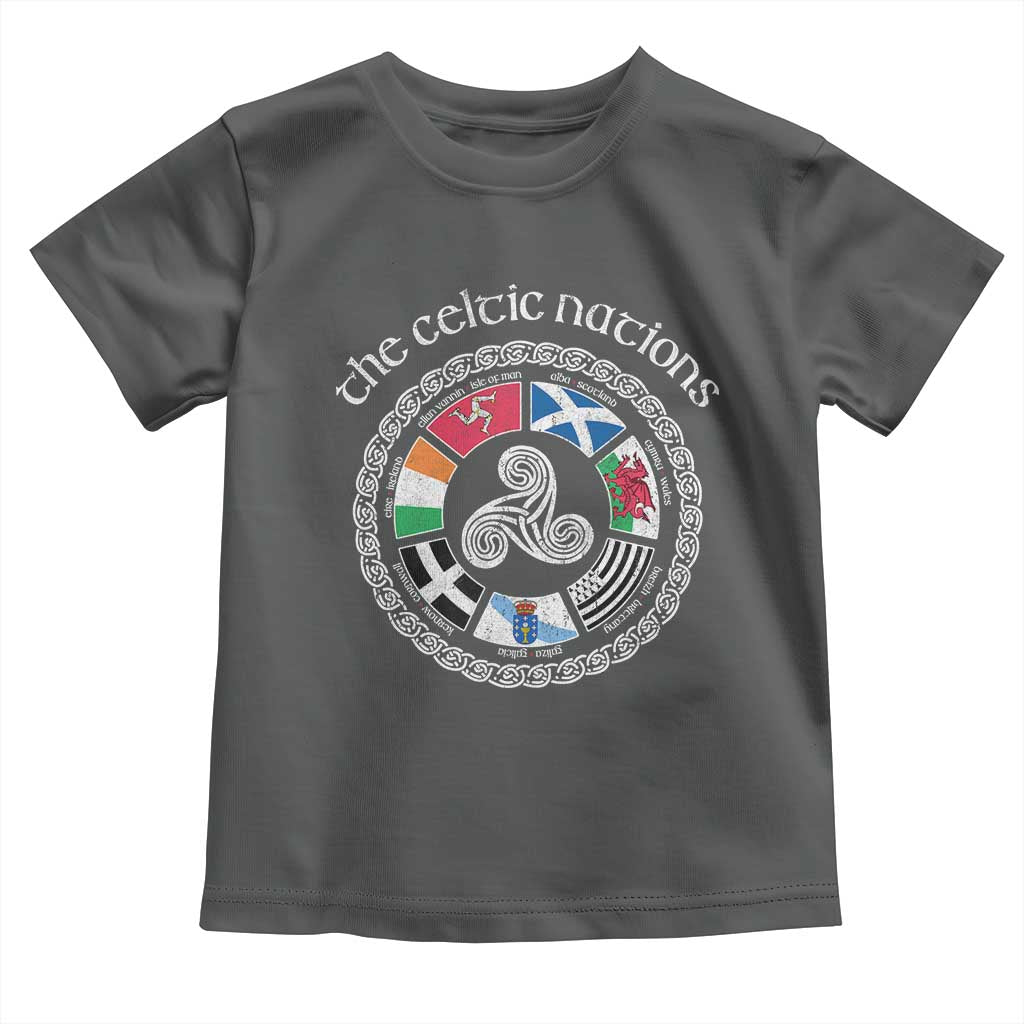 The Celtic Nations Toddler T Shirt Vintage The Seven Celtic Nations Flag