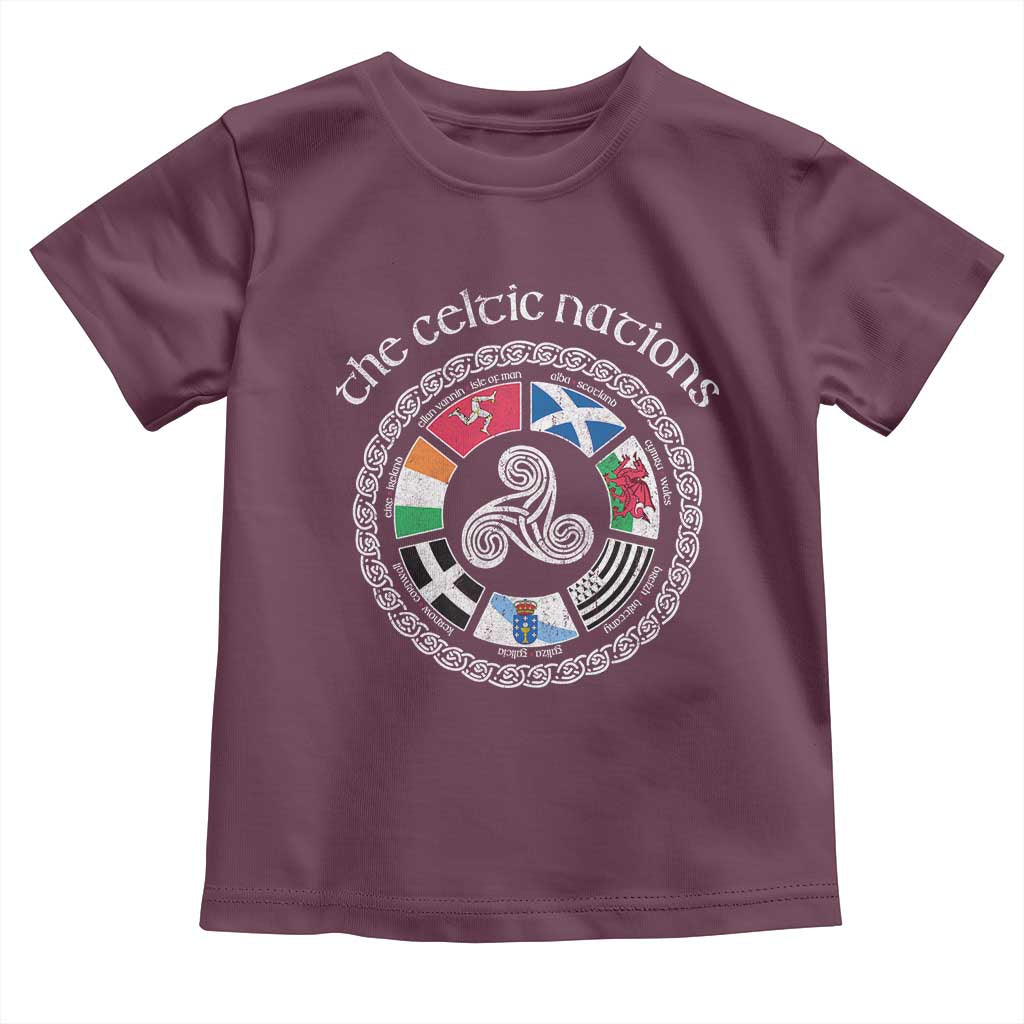 The Celtic Nations Toddler T Shirt Vintage The Seven Celtic Nations Flag