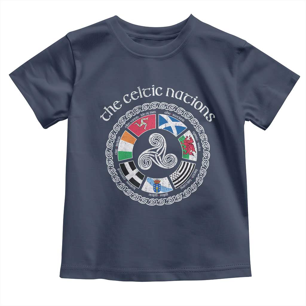 The Celtic Nations Toddler T Shirt Vintage The Seven Celtic Nations Flag