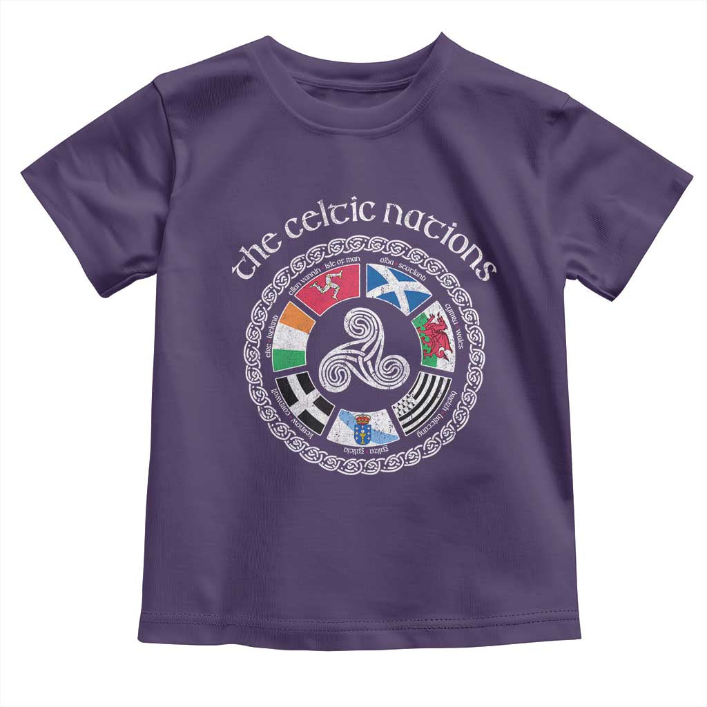 The Celtic Nations Toddler T Shirt Vintage The Seven Celtic Nations Flag