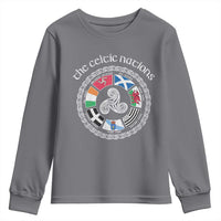 The Celtic Nations Youth Sweatshirt Vintage The Seven Celtic Nations Flag