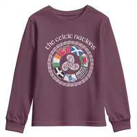 The Celtic Nations Youth Sweatshirt Vintage The Seven Celtic Nations Flag
