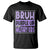 Funny Bruh Purple Up For Military Kids T Shirt Military Child Month