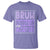 Funny Bruh Purple Up For Military Kids T Shirt Military Child Month