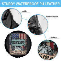 Funny Hands Off With Justice For All Spare Tire Cover Statue Of Liberty American Flag