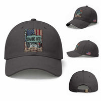 Funny Hands Off With Justice For All Baseball Cap Statue Of Liberty American Flag