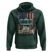 Funny Hands Off With Justice For All Hoodie Statue Of Liberty American Flag